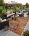 Urban Terrace Collection Area Rug -  Veranda Rectangle Rust Red  lifestyle 5