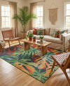 Coastal Terrace Collection Area Rug -  Pier Rectangle Multi  lifestyle 20