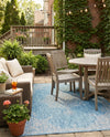 Patio Heritage Collection Area Rug -  Charleston (Light Aqua) Rectangle Light Aqua  lifestyle 19