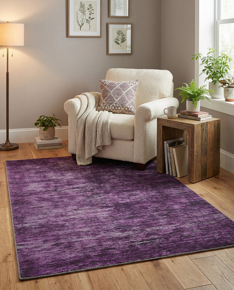 Sahara Essence Collection Area Rug - Oasis (Purple) Rectangle Purple  lifestyle 5