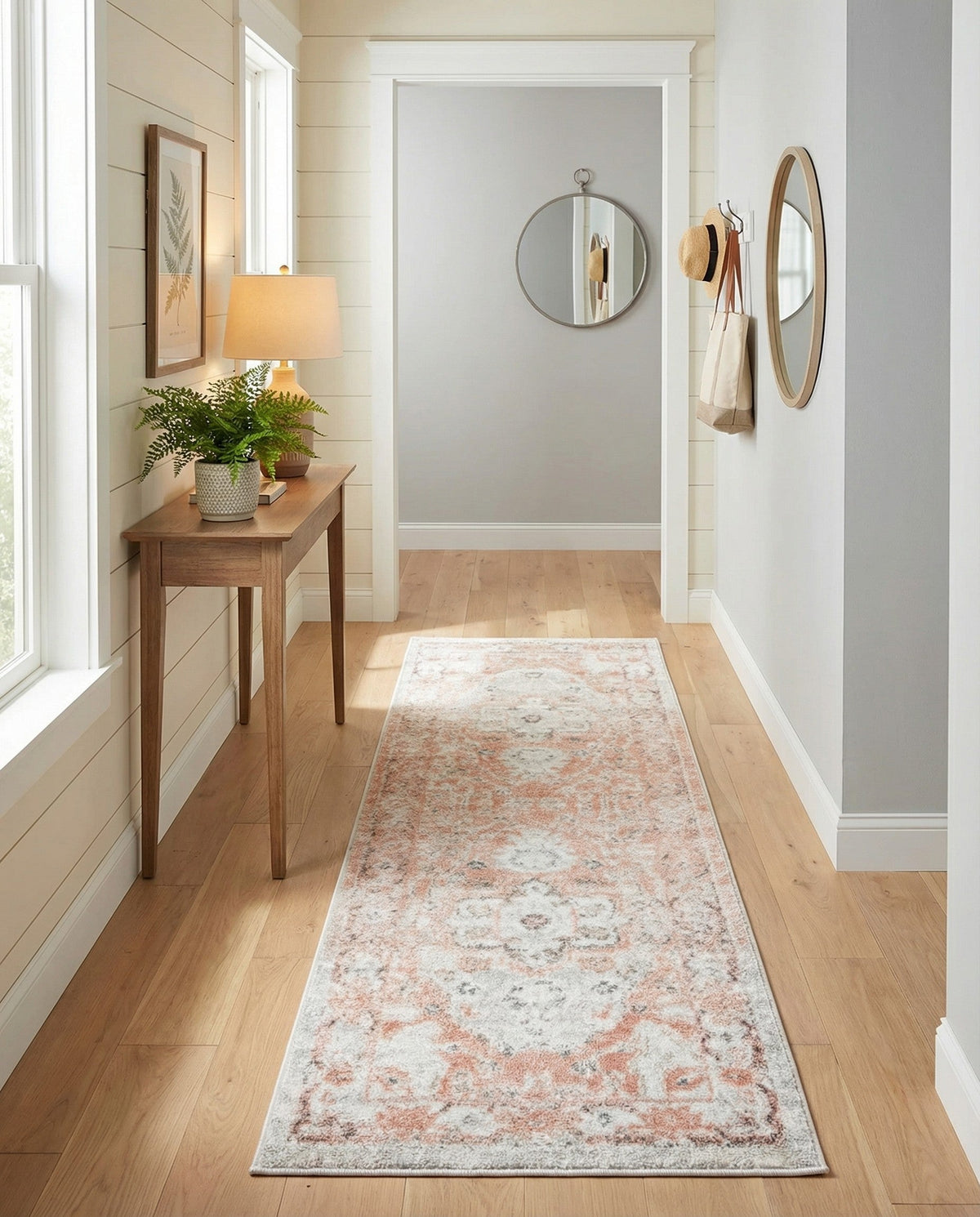 Parisian Elegance Collection Area Rug - Versailles (Rose Pink) Runner Rose Pink  lifestyle 79