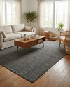 Seaside Serenity Collection Area Rug - Veranda (Black) Rectangle Black  lifestyle 45