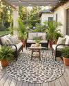 Savannah Escape Collection Area Rug -  Amazon (Light Gray) Oval Light Gray  lifestyle 89