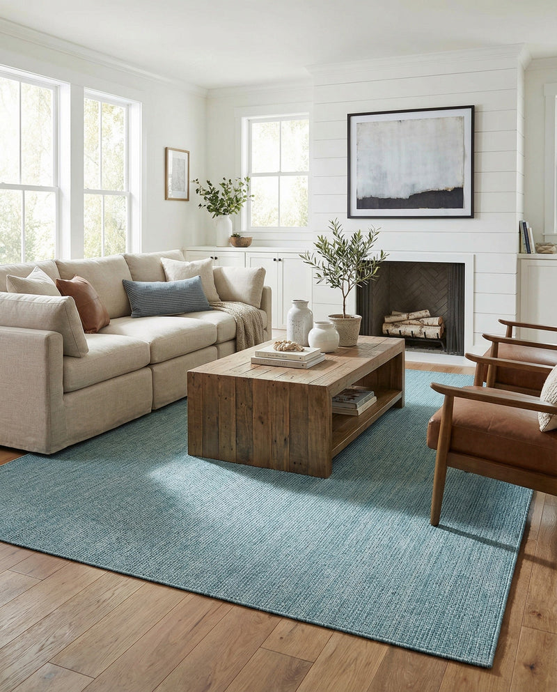 Seaside Serenity Collection Area Rug - Veranda (Aquamarine) Rectangle Aquamarine  lifestyle 20