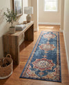 Eden Oasis Collection Area Rug -  Tranquility (Dark Blue) Runner Dark Blue  lifestyle 42