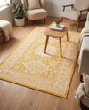 Tribal Terrace Treasures Collection Area Rug -  Incan Isle (Yellow) Rectangle Yellow  lifestyle 35