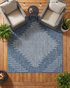 Urban Terrace Collection Area Rug -  Chelsea (Blue) Square Blue  lifestyle 78
