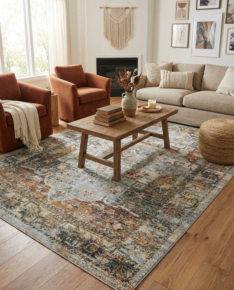 Savannah Soiree Collection Area Rug -  Everglade (Ivory) Rectangle Ivory  lifestyle 18