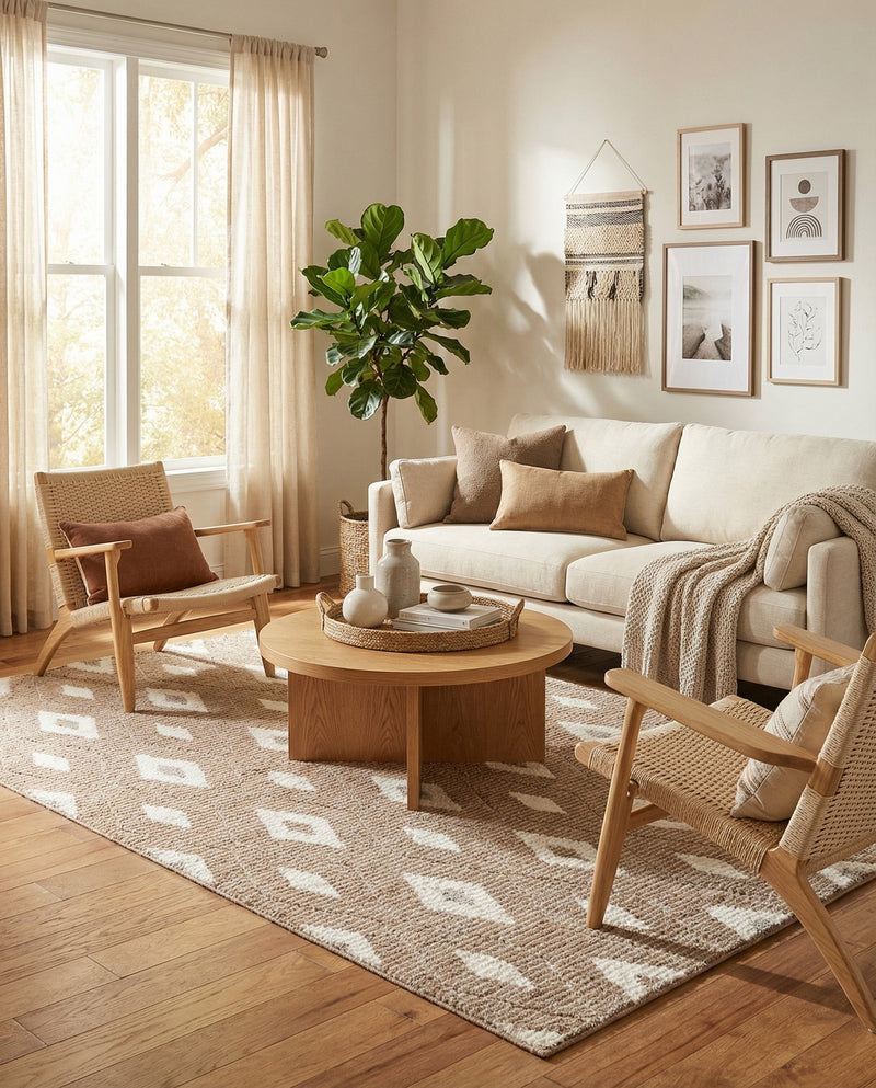 Sienna Collection Area Rug - Umbria Rectangle Caramel and Ivory  lifestyle 62