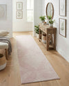 Seychelles Stripes Collection Area Rug - Mahe (Pink) Runner Pink  lifestyle 59