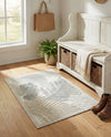 Seaside Blooms Collection Area Rug -  Tranquil Rectangle Gray  lifestyle 6