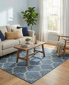 Savannah Pergola Collection Area Rug - Arbor (Navy Blue) Rectangle Navy Blue  lifestyle 31