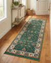 Casablanca Tapestry Collection Area Rug -  Marrakech (Emerald Green) Runner Emerald Green  lifestyle 31