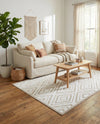 Sanctuary Retreat Collection Area Rug -  Oasis Rectangle Snow White  lifestyle 4