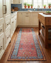 Patio Heritage Collection Area Rug -  Serenity Runner Vintage Salmon Coral  lifestyle 40