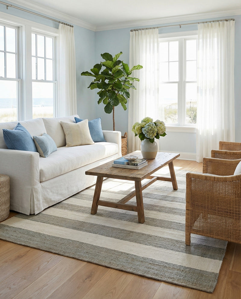 Martha's Vineyard Blueprints Collection Area Rug - Edgartown Rectangle Gray  lifestyle 21