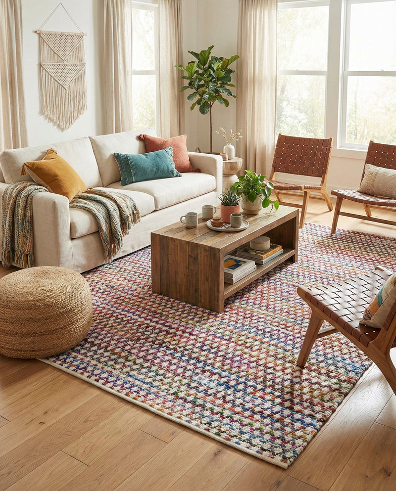 Woven Udaipur Collection Area Rug - Howrah Rectangle Multi  lifestyle 10