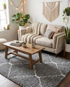 Casablanca Comfort Collection Area Rug -  Medina Rectangle Gray  lifestyle 16