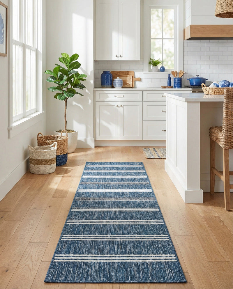 Urban Oasis Rugs Collection Area Rug -  District (Blue) Runner Blue  lifestyle 62