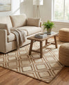 Woven Seaside Jute Collection Area Rug - Marina Rectangle Natural  lifestyle 6