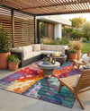 Urban Terrace Collection Area Rug -  Laneway Rectangle Multi  lifestyle 61
