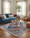 Laguna Sands Collection Area Rug -  Zuma Square Navy Blue  lifestyle 53