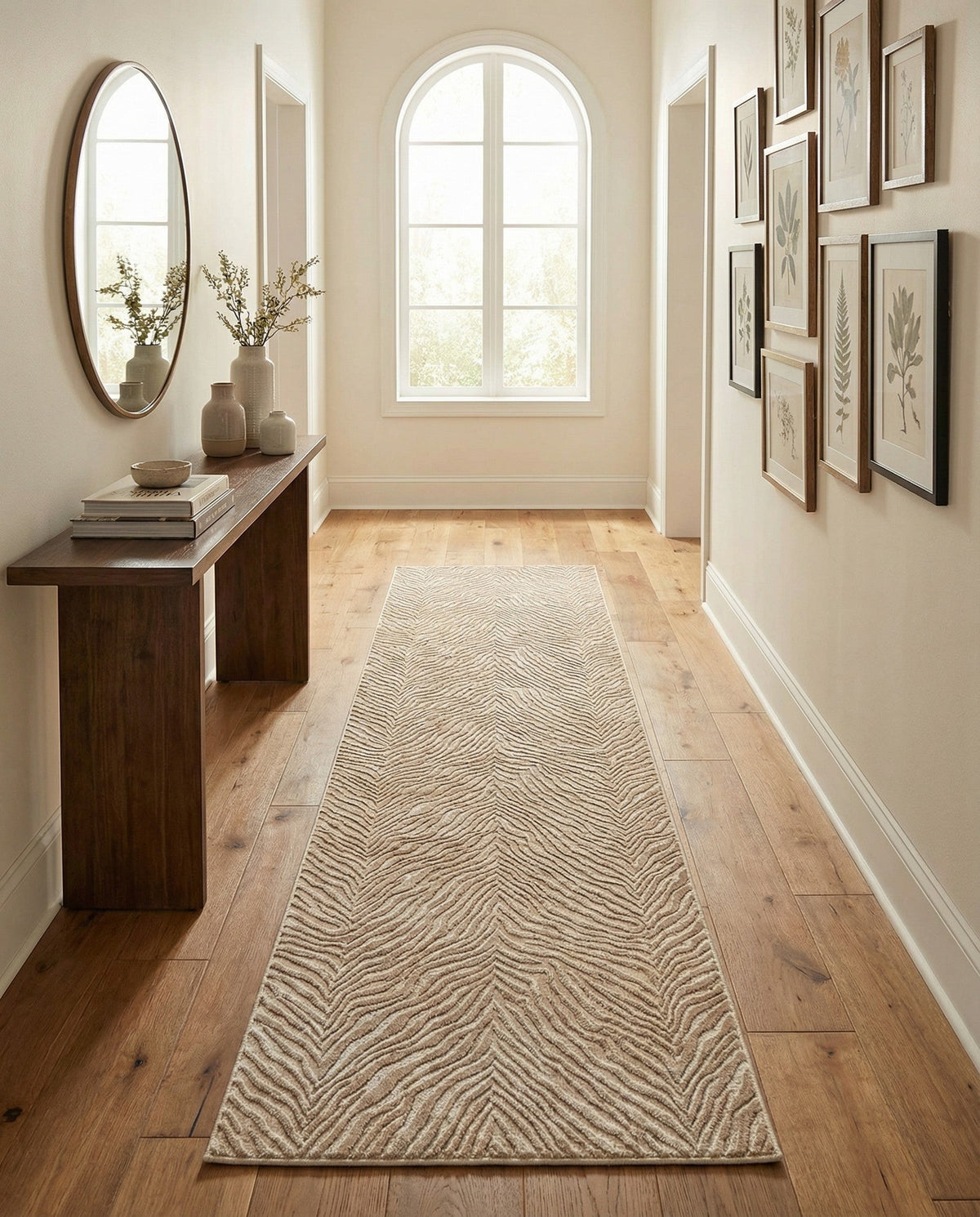 Bloomsbury Elegance Collection Area Rug -  Chelsea Runner Ivory Beige  lifestyle 162