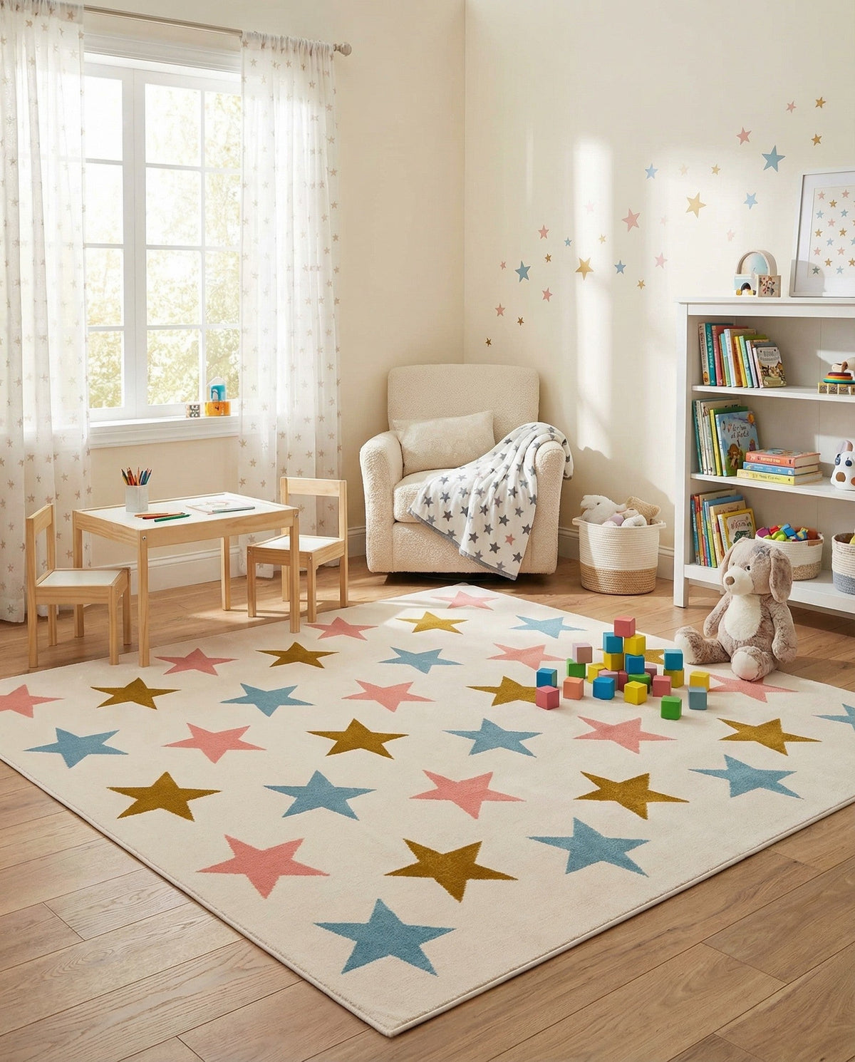 Wonder Tykes Collection Area Rug -  Fantasia Square Multi  lifestyle 39