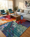 Urban Terrace Collection Area Rug -  Laneway Rectangle Multi  lifestyle 55