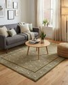Aravalli Collection Area Rug -  Jaipur Rectangle Olive Green  lifestyle 21
