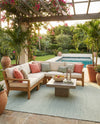 Jill Zarin Sedona Oasis Outdoor Collection Area Rug - Coconino (Palm Green) Rectangle Palm Green  lifestyle 6