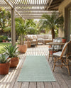 Jill Zarin Sedona Oasis Outdoor Collection Area Rug - Coconino (Palm Green) Runner Palm Green  lifestyle 59