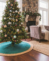 Holiday Hearth Rugs Collection Area Rug - Yuletide Round Green  lifestyle 36