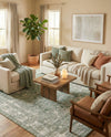 Savannah Soiree Collection Area Rug -  Everglade (Green) Rectangle Green  lifestyle 6