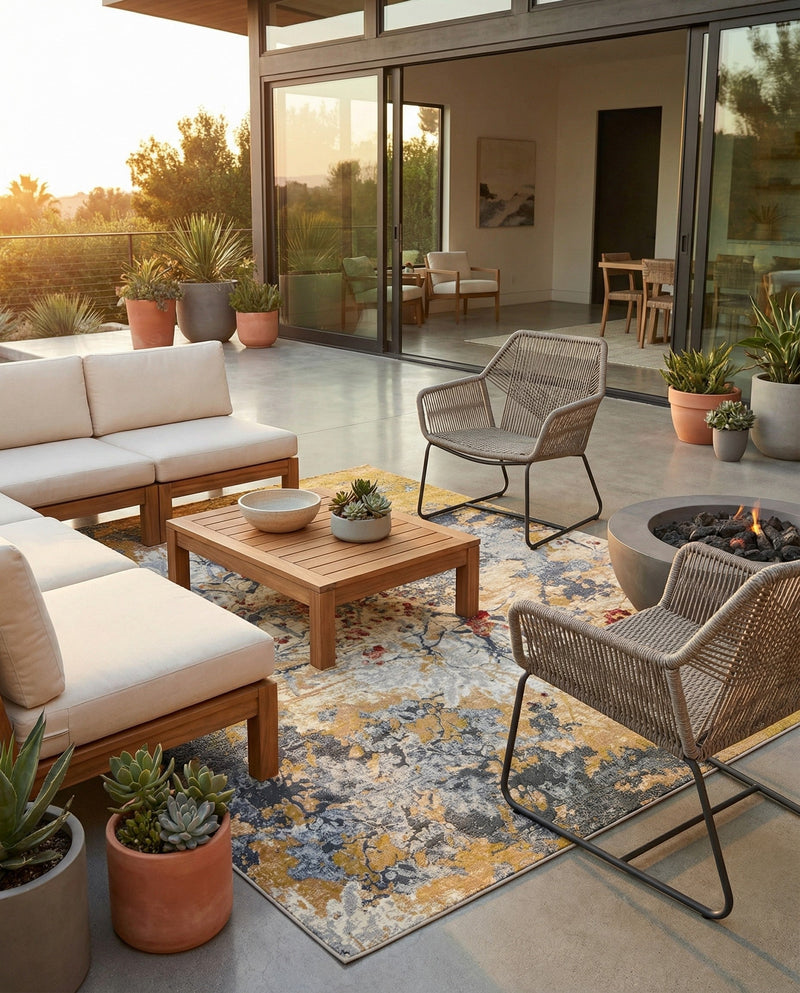 Urban Terrace Collection Area Rug -  Alcove Rectangle Multi  lifestyle 25