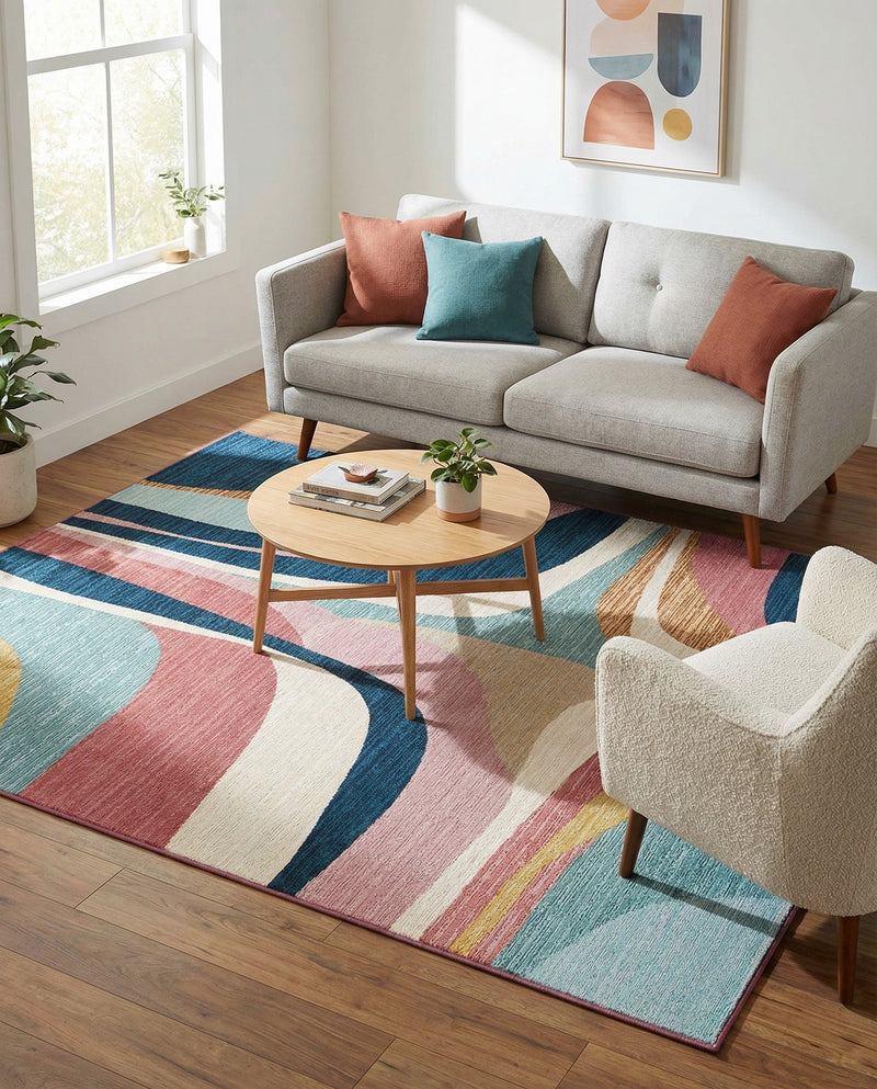Urban Terrace Collection Area Rug - Venice Rectangle Multi  lifestyle 8