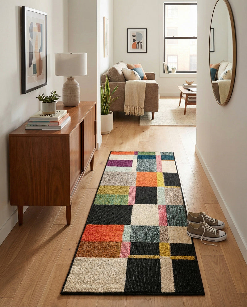 Outdoor Marrakesh Collection Area Rug -  Tangier Runner Multi  lifestyle 57