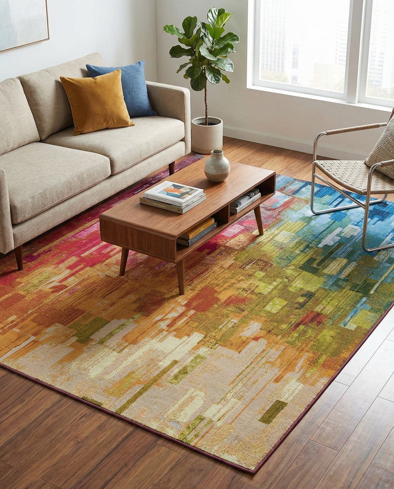 Urban Terrace Collection Area Rug -  Lawn Rectangle Multi  lifestyle 30