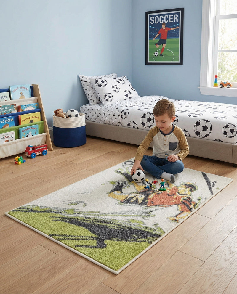 Wonder Tykes Collection Area Rug -  Mirage Rectangle Gray  lifestyle 3