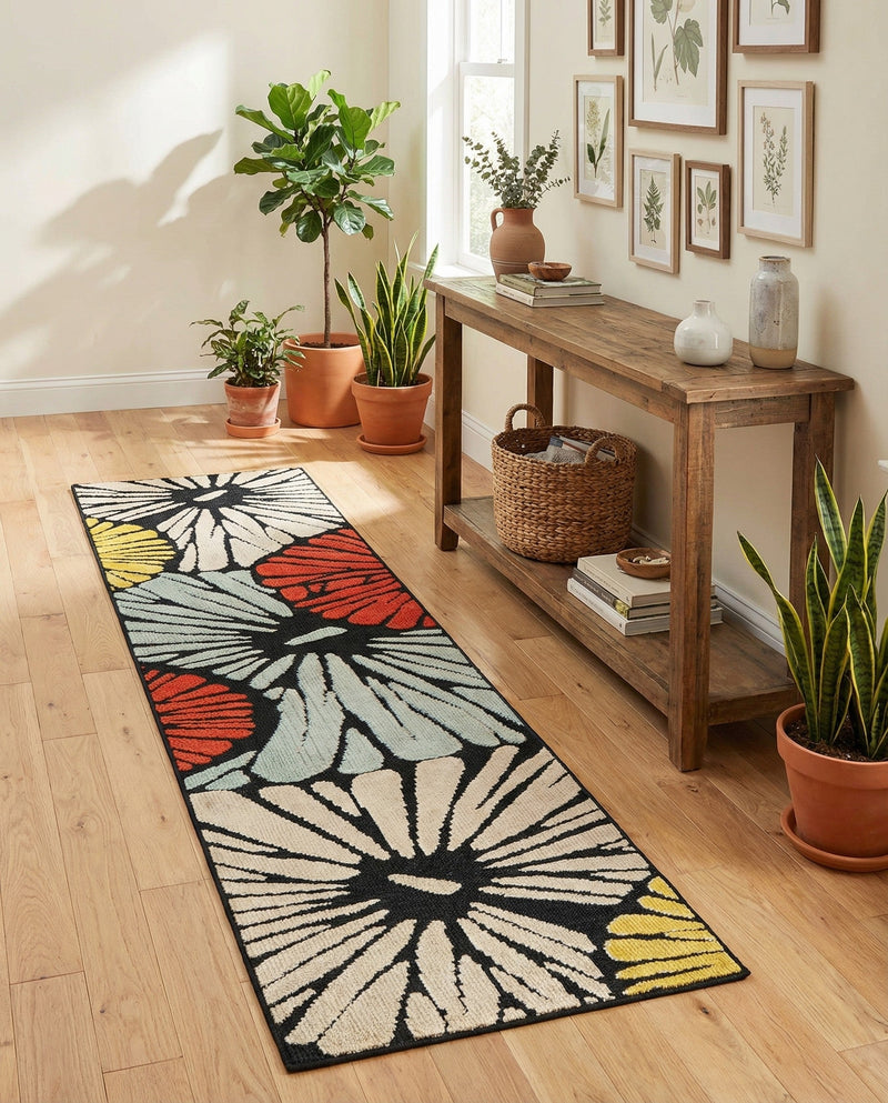 Outdoor Marrakesh Collection Area Rug -  Tetouan Runner Multi  lifestyle 78