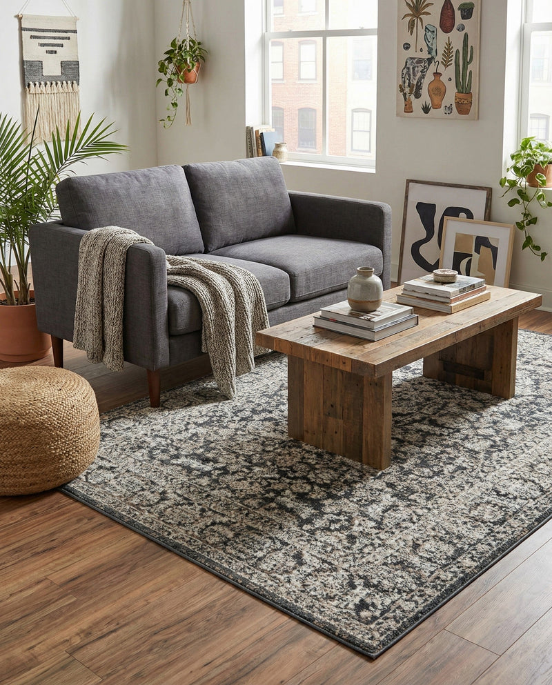 Metro Heights Collection Area Rug -  Astoria Rectangle Navy Blue  lifestyle 33