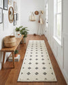 Monochrome Collection Area Rug -  Quartz Runner Black and White  lifestyle 52