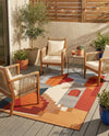 Urban Terrace Collection Area Rug -  Patio Rectangle Multi  lifestyle 8