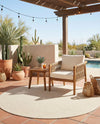 Jill Zarin Sedona Oasis Outdoor Collection Area Rug - Coconino (Pebble Stones) Round Pebble Stones  lifestyle 47