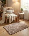 Eternal Plush Oasis Collection Area Rug -  Tranquility (Khaki) Rectangle Khaki  lifestyle 9