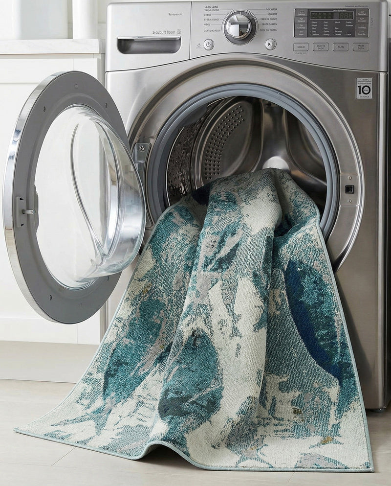 Sorrento Shores Collection Area Rug -  Praiano Rectangle Light Blue  lifestyle 13
