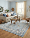 Savannah Elegance Collection Area Rug - Augusta (Aqua Blue) Rectangle Aqua Blue  lifestyle 11
