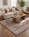 Tribal Terrace Treasures Collection Area Rug -  Incan Isle (Brown) Rectangle Brown  lifestyle 26