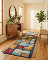 Urban Terrace Collection Area Rug -  Portico Runner Multi  lifestyle 72