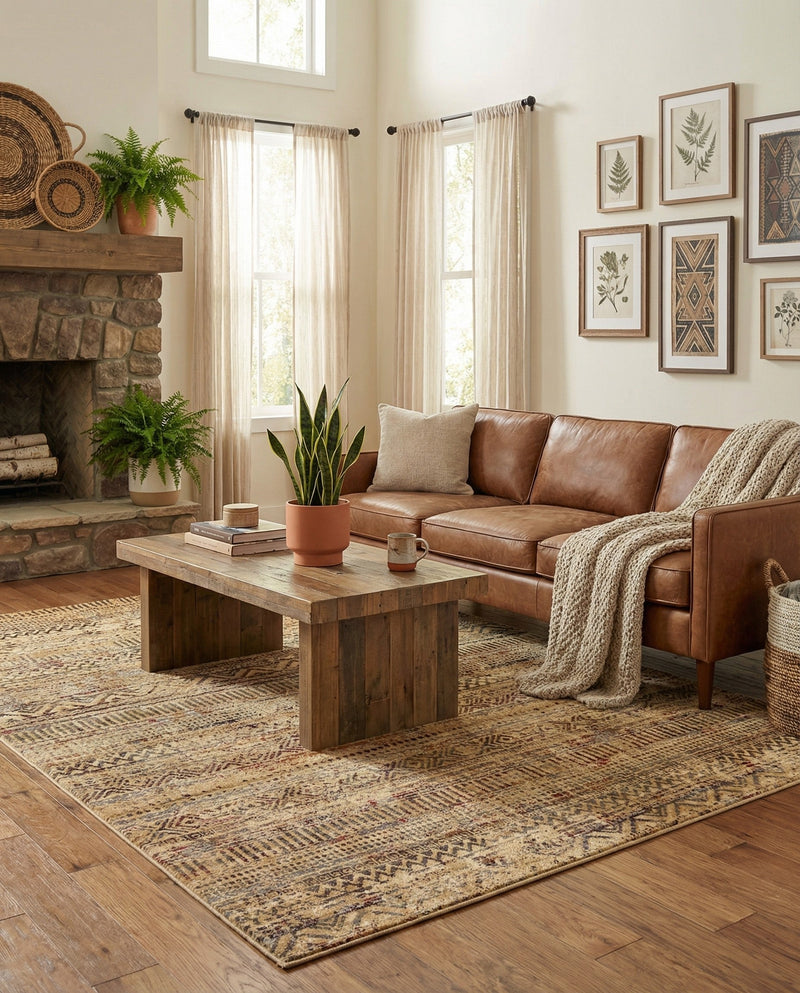 Neptune Elegance Collection Area Rug -  Nereid Rectangle Beige  lifestyle 51